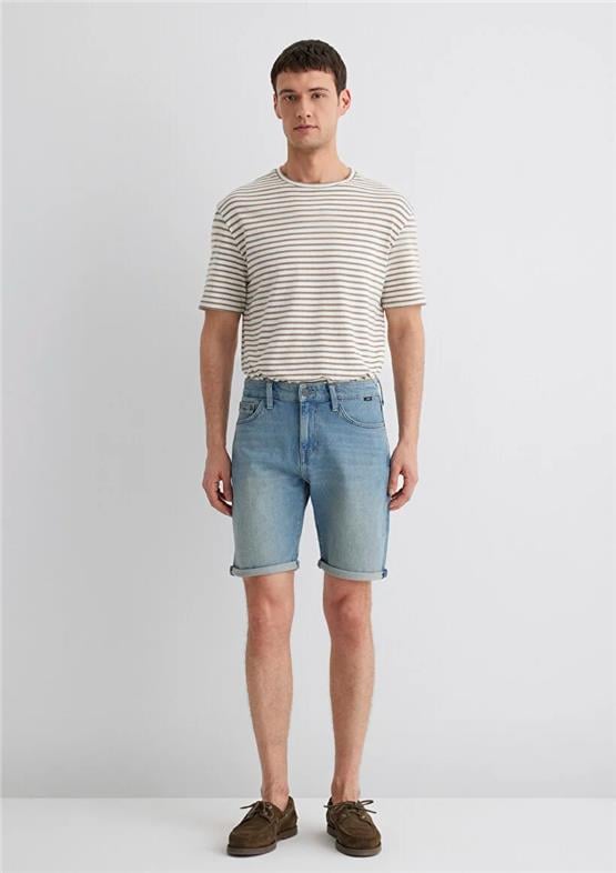 Mavı M0418485360 Brıan Mıd Vıntage Comfort Erkek Slım Straıght Denım Sort