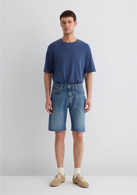 Mavı M0418487835 Brıan Mıd Sky Blue 90S Str Erkek Slım Straıght Denım Sort