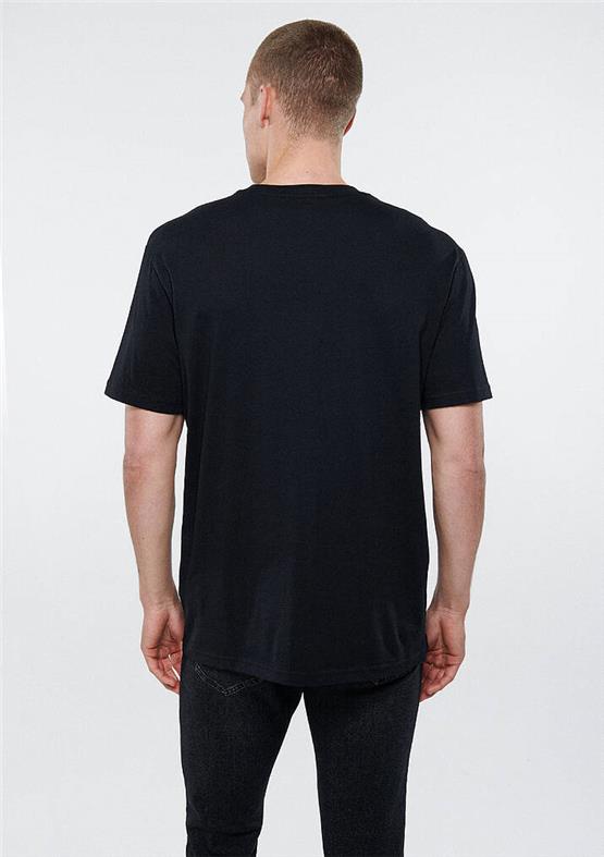 Mavi M0610100-900 Siyah Erkek Loose Mavi Baskılı T-Shirt