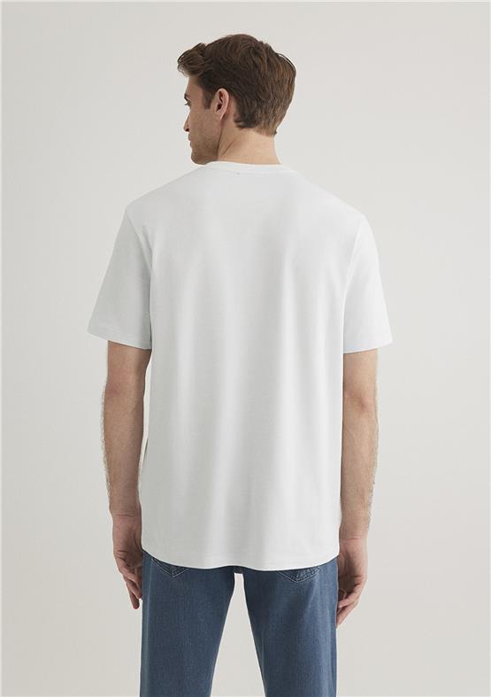 Mavı M0610252-70793 Illusıon Blue Erkek Regular Basıc Bısıklet Yaka T-Shırt