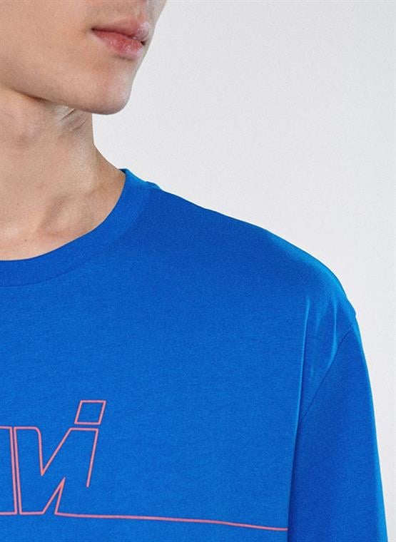 Mavi M0610254-70913 Saks Erkek Logo Baskılı T-Shirt