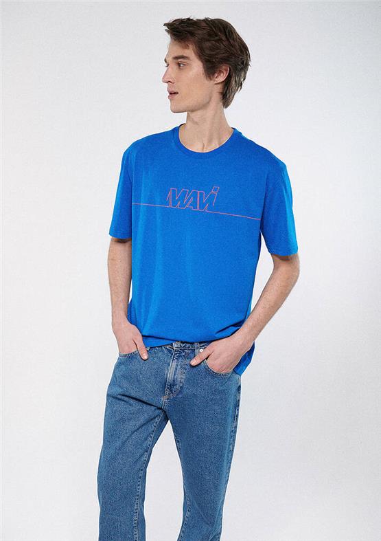 Mavi M0610254-70913 Saks Erkek Logo Baskılı T-Shirt