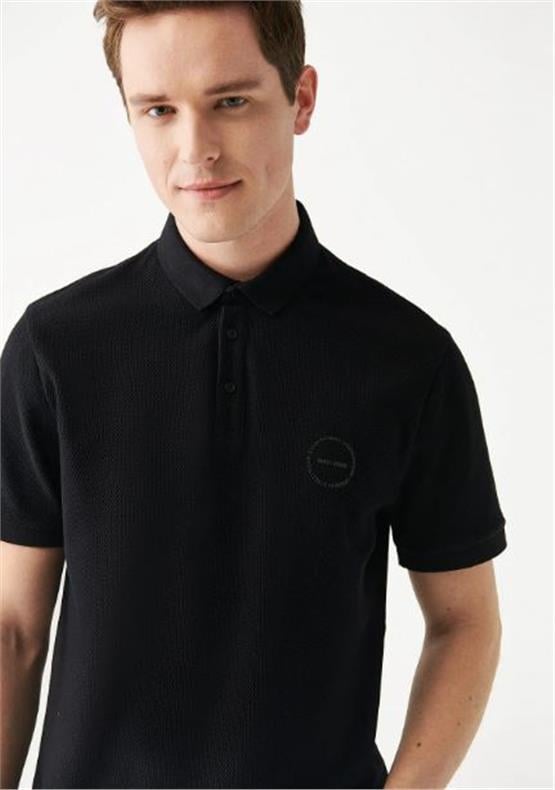 Mavi M0610305-900 Siyah Erkek Polo Yaka T-Shirt