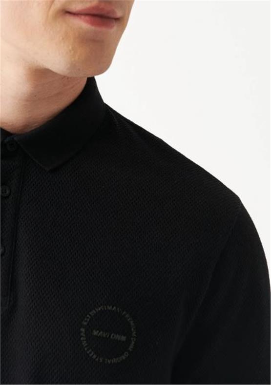 Mavi M0610305-900 Siyah Erkek Polo Yaka T-Shirt