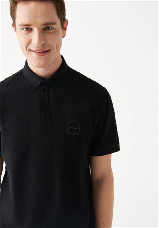 Mavi M0610305-900 Siyah Erkek Polo Yaka T-Shirt