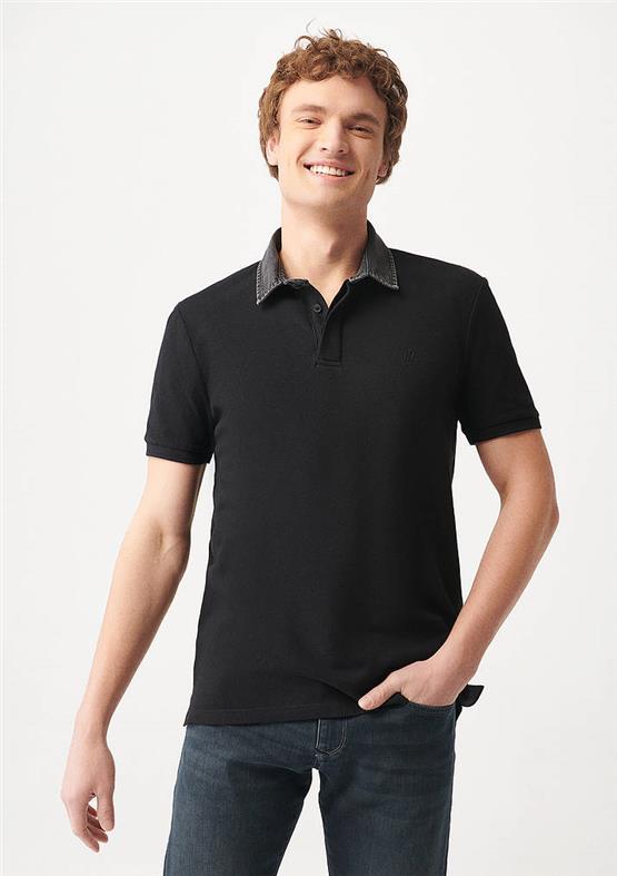 Mavi M0610343-900 Siyah Erkek Polo Yaka T-Shirt