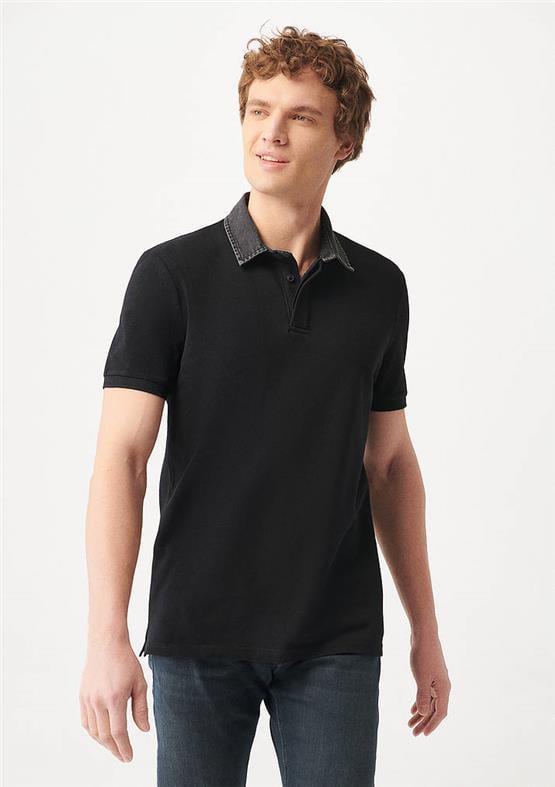 Mavi M0610343-900 Siyah Erkek Polo Yaka T-Shirt