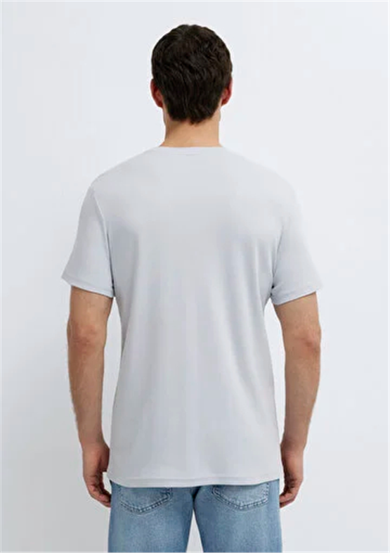 Mavı M0610360-70799 Gray Dawn Erkek Slım Basıc T-Shırt