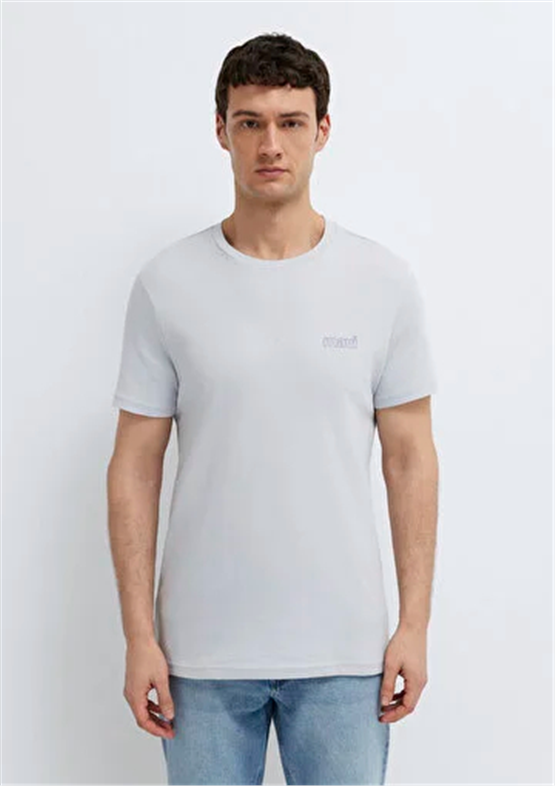 Mavı M0610360-70799 Gray Dawn Erkek Slım Basıc T-Shırt