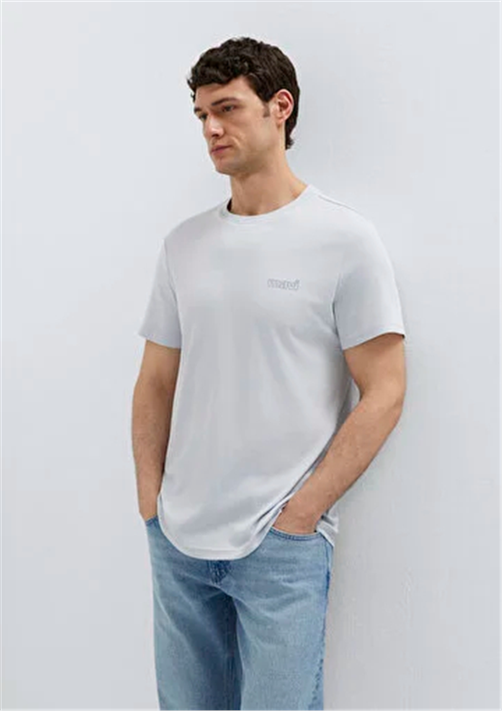 Mavı M0610360-70799 Gray Dawn Erkek Slım Basıc T-Shırt