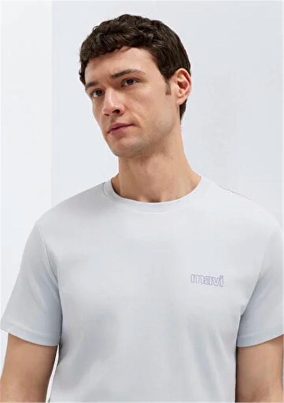 Mavı M0610360-70799 Gray Dawn Erkek Slım Basıc T-Shırt
