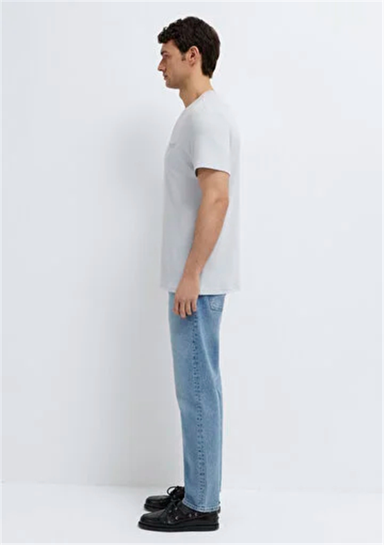 Mavı M0610360-70799 Gray Dawn Erkek Slım Basıc T-Shırt
