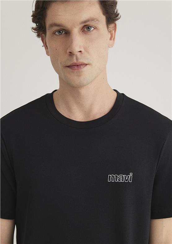 Mavi M0610360-900 Siyah Erkek Slim Basic T-Shirt