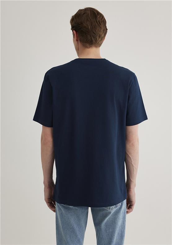 Mavi M0610635-70490 Gece Lacivert Erkek Regular Mavi Baskılı T-Shirt