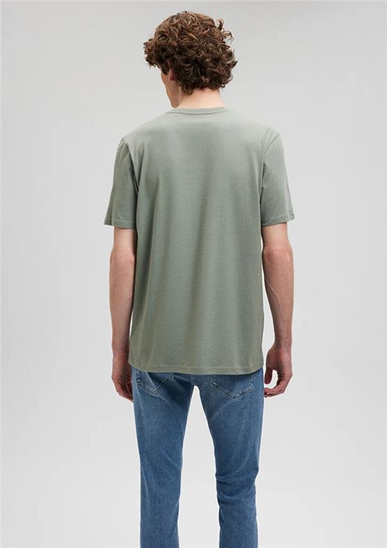 Mavi M0610943-80692 Açık Haki Erkek Regular Mavi Baskılı T-Shirt