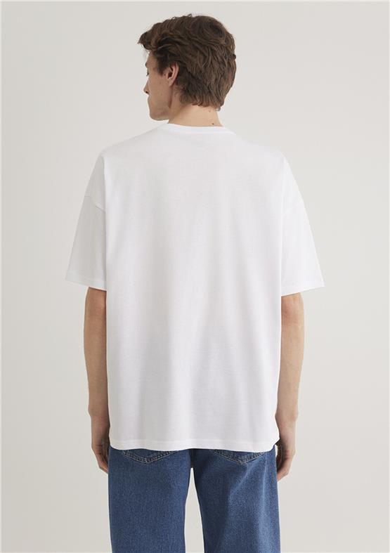 Mavi M0611704-620 Beyaz Erkek Oversize Miav T-Shirt