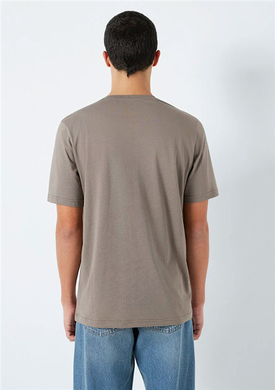 Mavı M0611714-87875 Falcon Erkek Regular Mavı Logo Baskılı T-Shırt