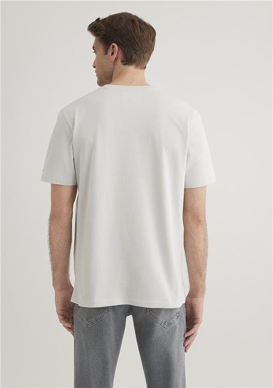 Mavi M0611789-80618 Sis Gri Erkek Regular İstanbul Baskılı T-Shirt
