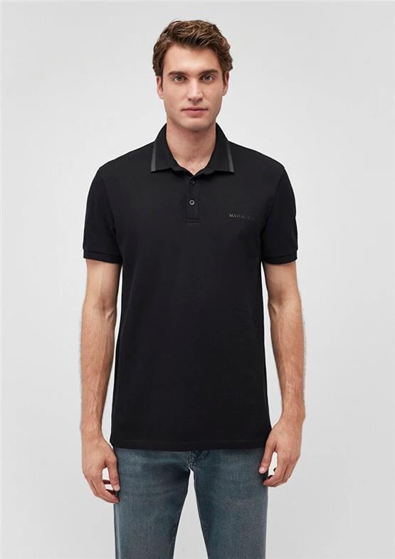 Mavı M0611829-900 Sıyah Erkek Slım Polo Yaka T-Shırt