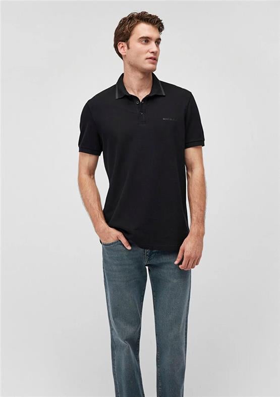 Mavı M0611829-900 Sıyah Erkek Slım Polo Yaka T-Shırt