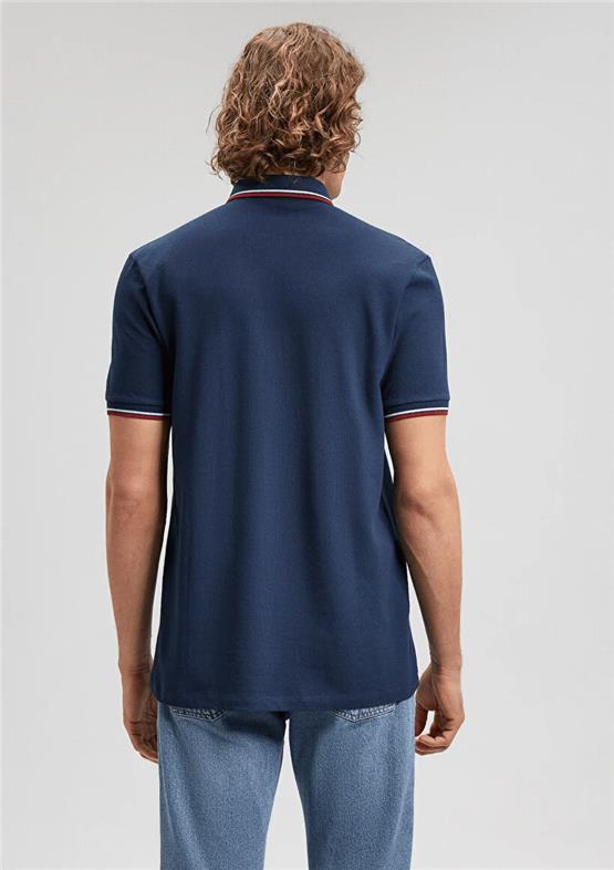 Mavı M0611938-82318 Koyu Lacıvert Erkek Regular Polo Yaka T-Shırt