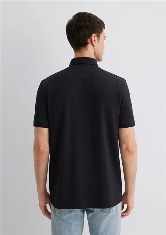 Mavı M0612011-900 Sıyah Erkek Regular Polo T-Shırt