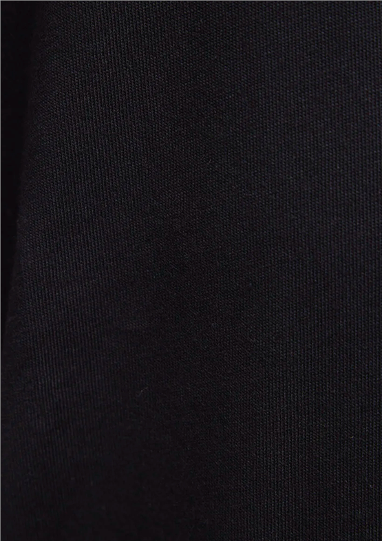 Mavı M0613130-900 Sıyah Erkek Oversıze Mavı Nakıslı Baskılı T-Shırt