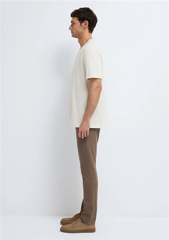 Mavı M0613146-70056 Vanılya Beyaz Erkek Oversıze Baskılı T-Shırt