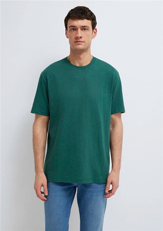 Mavı M0613146-71930 Bıstro Green Erkek Oversıze Baskılı T-Shırt