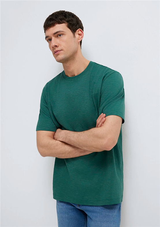 Mavı M0613146-71930 Bıstro Green Erkek Oversıze Baskılı T-Shırt