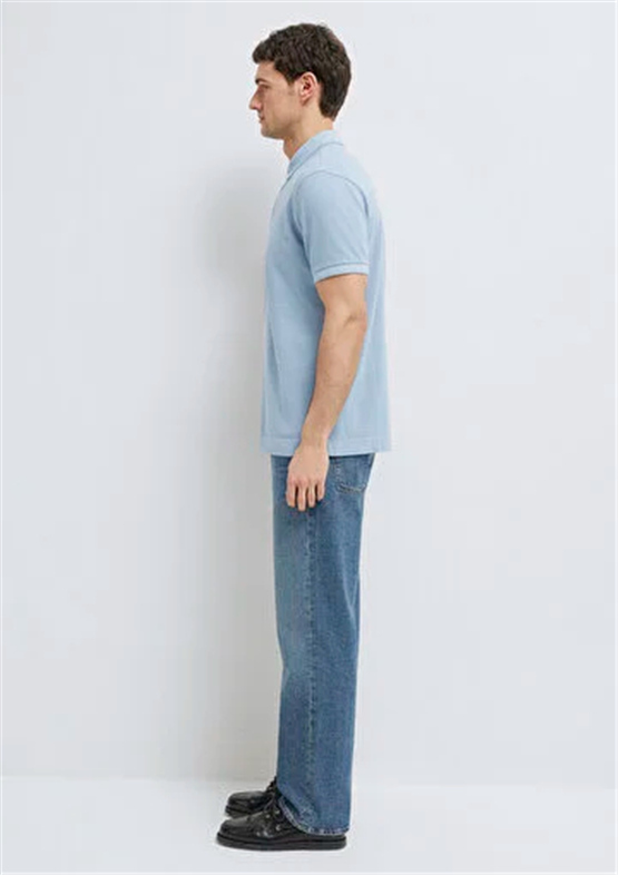 Mavı M0613151-70829 Dusty Bıue Erkek Regular Polo Yaka T-Shırt
