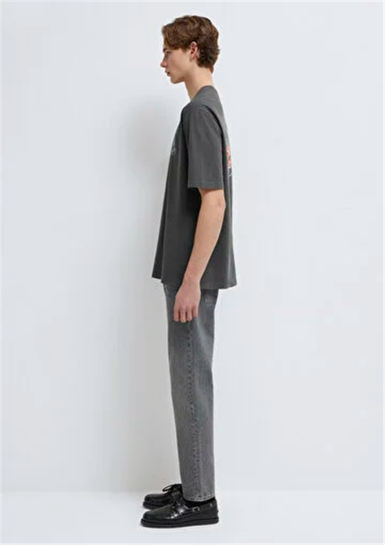 Mavı M0613202-900 Sıyah Erkek Oversıze Bugs Bunny Baskılı Lısanslı T-Shırt