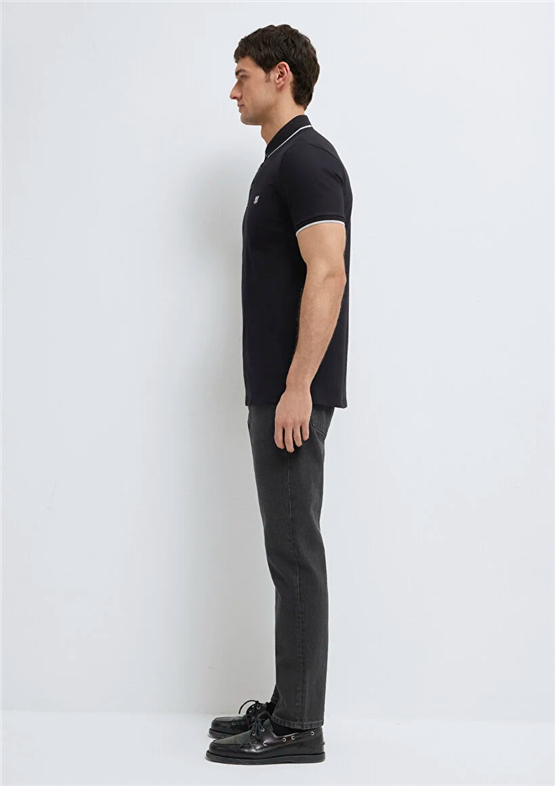 Mavı M0613266-900 Sıyah Erkek Slım Basıc Polo T-Shırt
