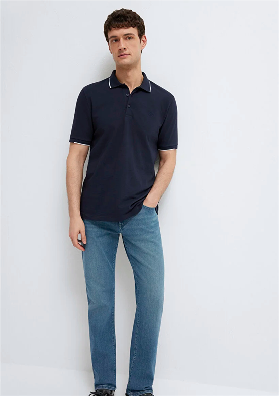 Mavı M0613272-70490 Gece Lacıvert Erkek Regular Polo T-Shırt