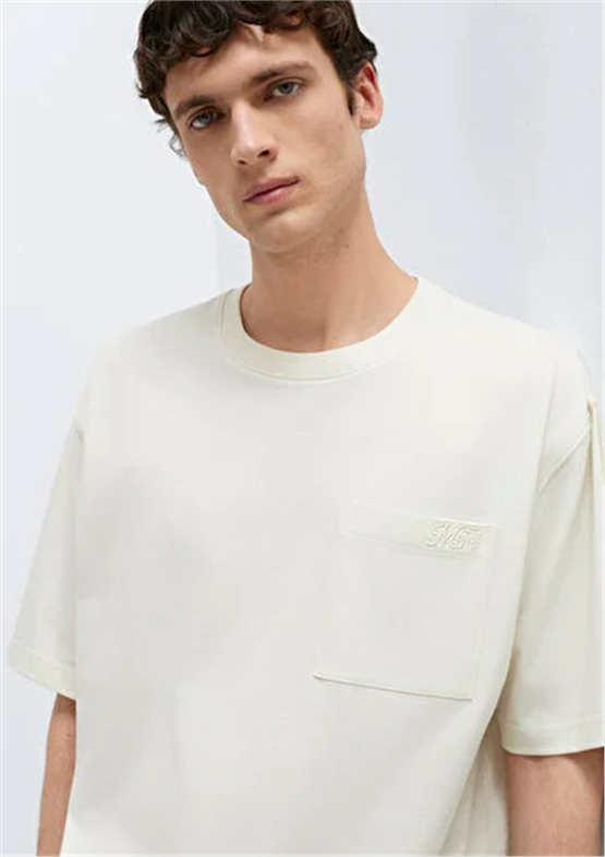 Mavi M0613329-70140 Açık Gri Erkek Kısa Kol T-shirt
