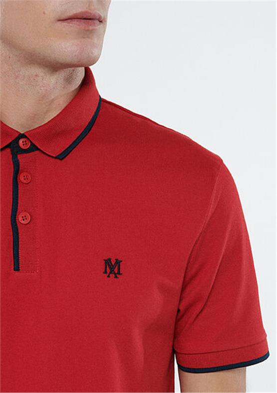 Mavi M062373-28441 Kırmızı Erkek Fitted Polo T-Shirt