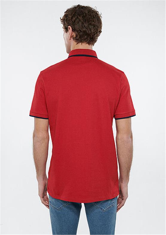 Mavi M062373-28441 Kırmızı Erkek Fitted Polo T-Shirt
