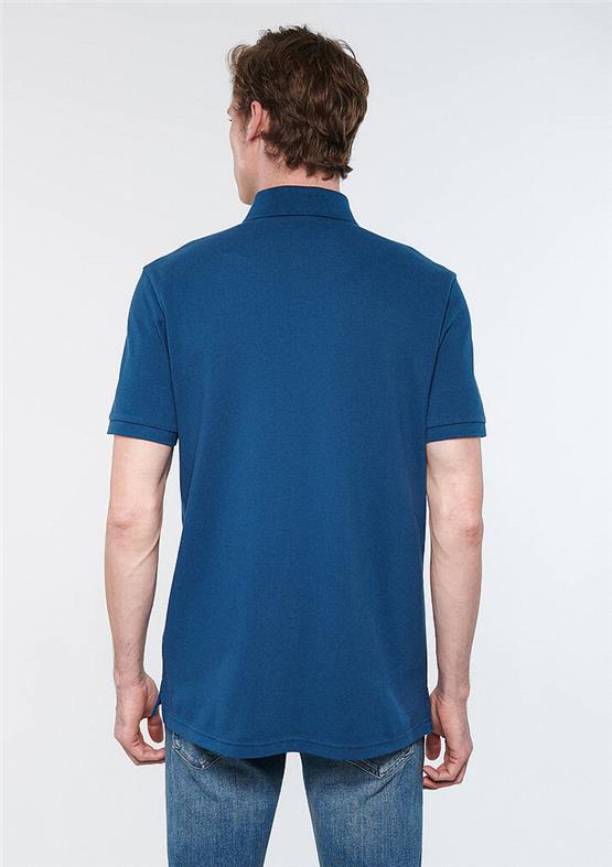 Mavi M063247-80705 Okyonus Mavi Erkek Slim Basic Polo T-Shirt