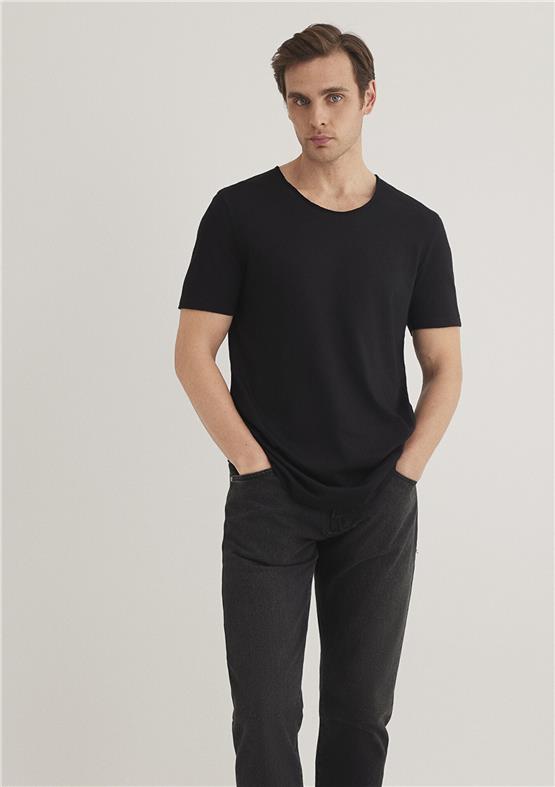 Mavi M064019-20933 Siyah Erkek Fitted T-Shirt