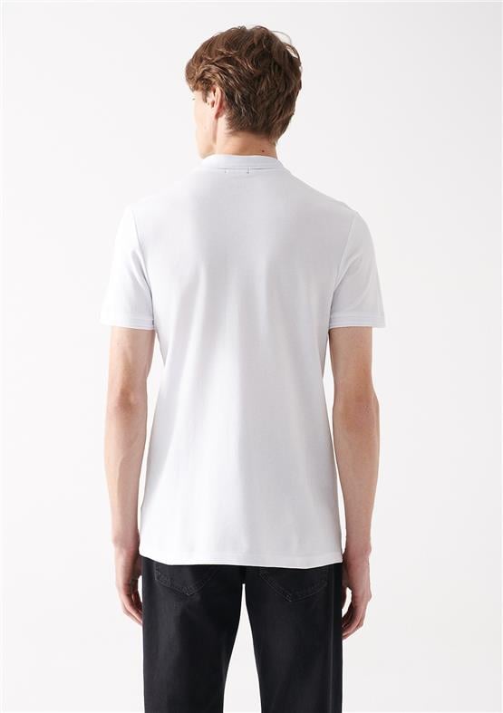 Mavi M064946-27879 Beyaz Erkek Polo T-Shirt