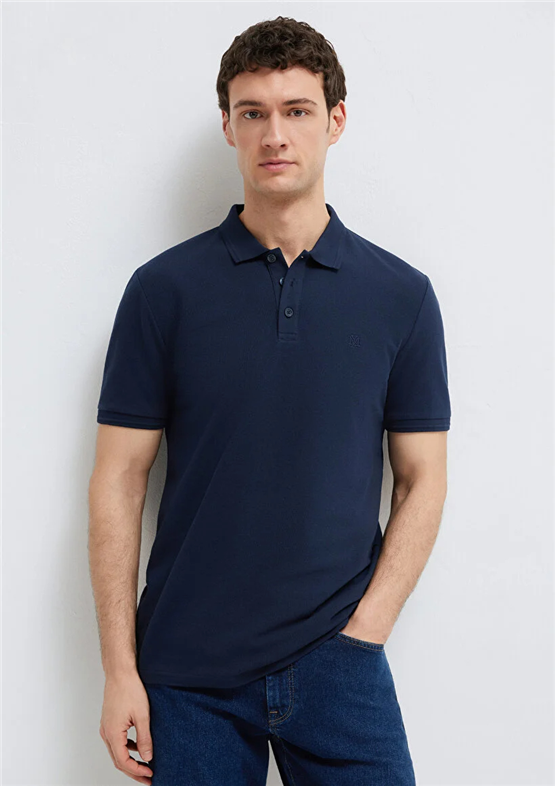 Mavı M064946-70490 Gece Lacıvert Erkek Slım Basıc Polo T-Shırt
