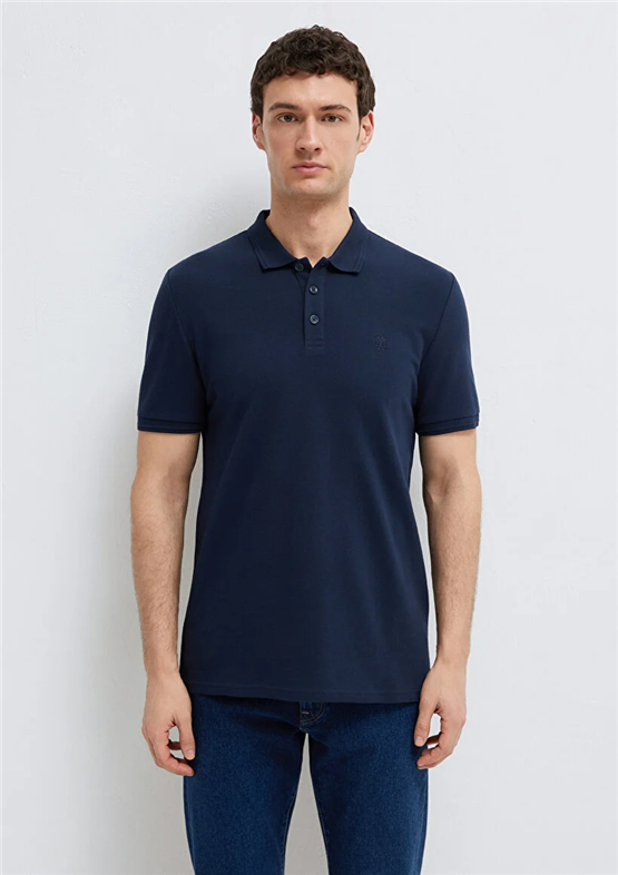Mavı M064946-70490 Gece Lacıvert Erkek Slım Basıc Polo T-Shırt