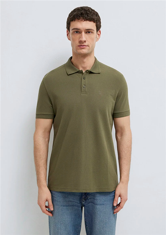 Mavı M064946-71543 Olıve Nıght Erkek Slım Basıc Polo T-Shırt