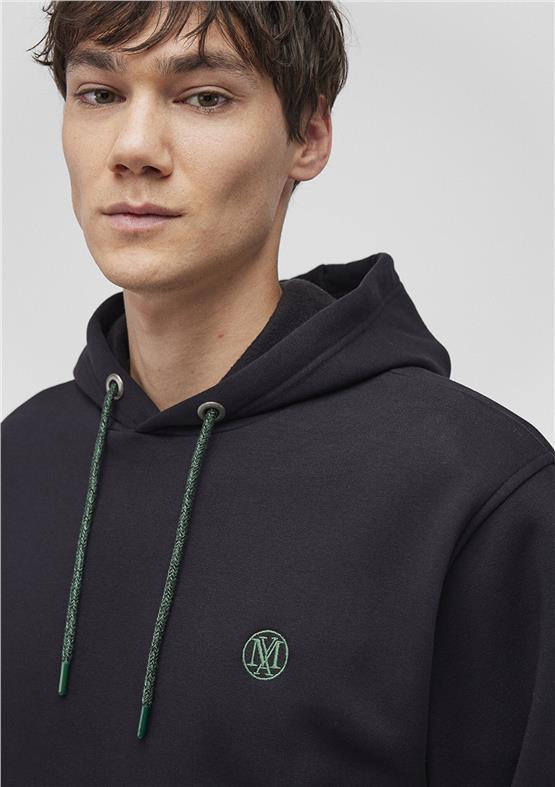 Mavi M065809-900 Siyah Erkek Fermuarlı Kapuşonlu Basic Sweatshirt