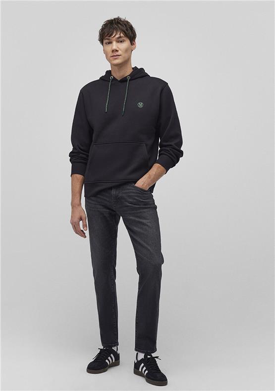 Mavi M065809-900 Siyah Erkek Fermuarlı Kapuşonlu Basic Sweatshirt