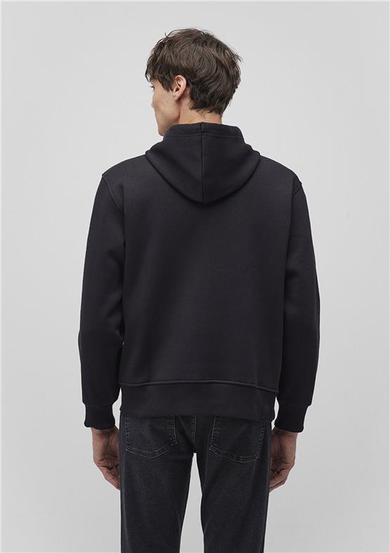 Mavi M065809-900 Siyah Erkek Fermuarlı Kapuşonlu Basic Sweatshirt