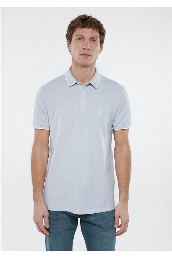 Mavi M065900-34019 Soluk Gri Erkek Slim Polo T-Shirt