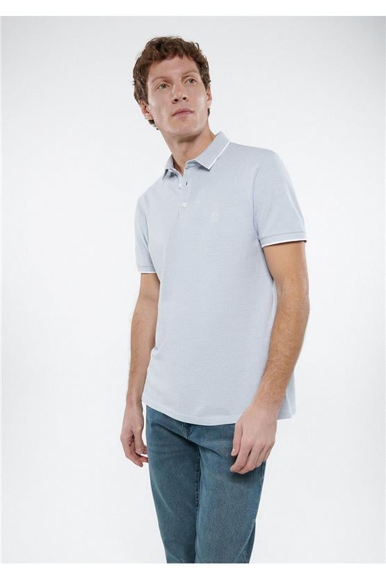 Mavi M065900-34019 Soluk Gri Erkek Slim Polo T-Shirt