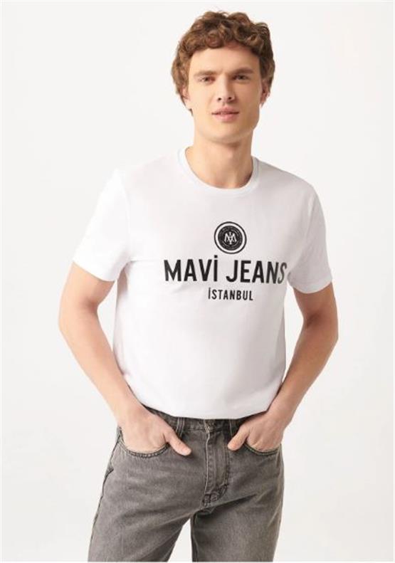 Mavi M066195-620 Beyaz Erkek T-Shirt