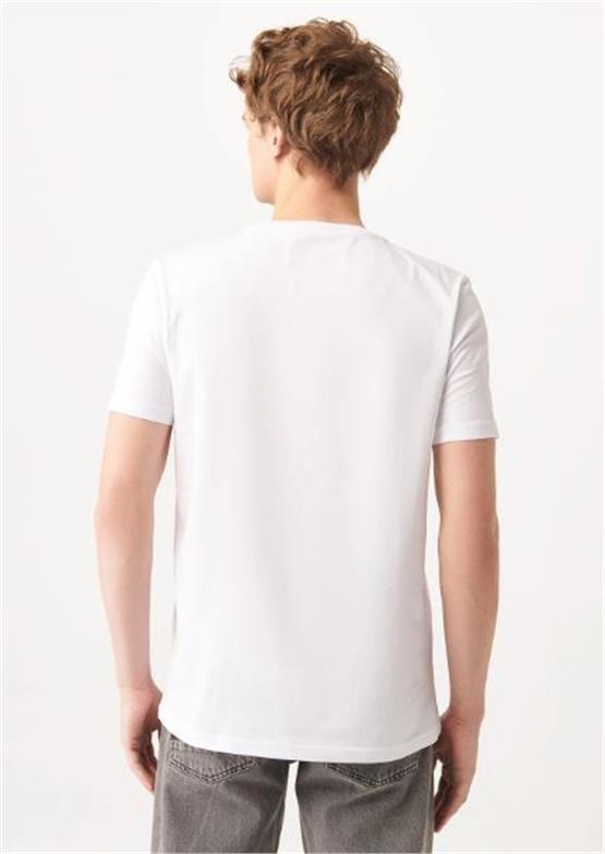 Mavi M066195-620 Beyaz Erkek T-Shirt